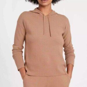 G.I.L.I Women's Stretch Long Sleeve Pullover Hoodie Tan Size Small NWOT